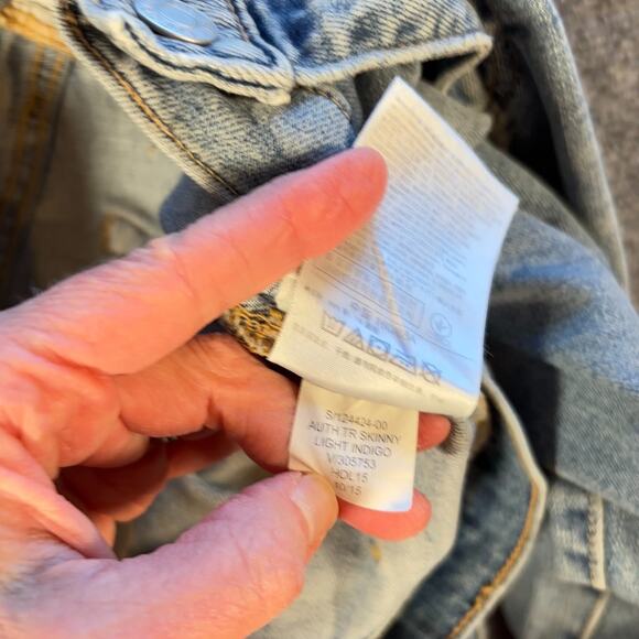 Gap 1969 Women’s 27 True Skinny Jeans Light Indigo Mid Rise Stretch Denim - Picture 5 of 9